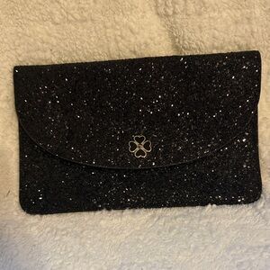 Kate Spade Black Sparkle Clutch